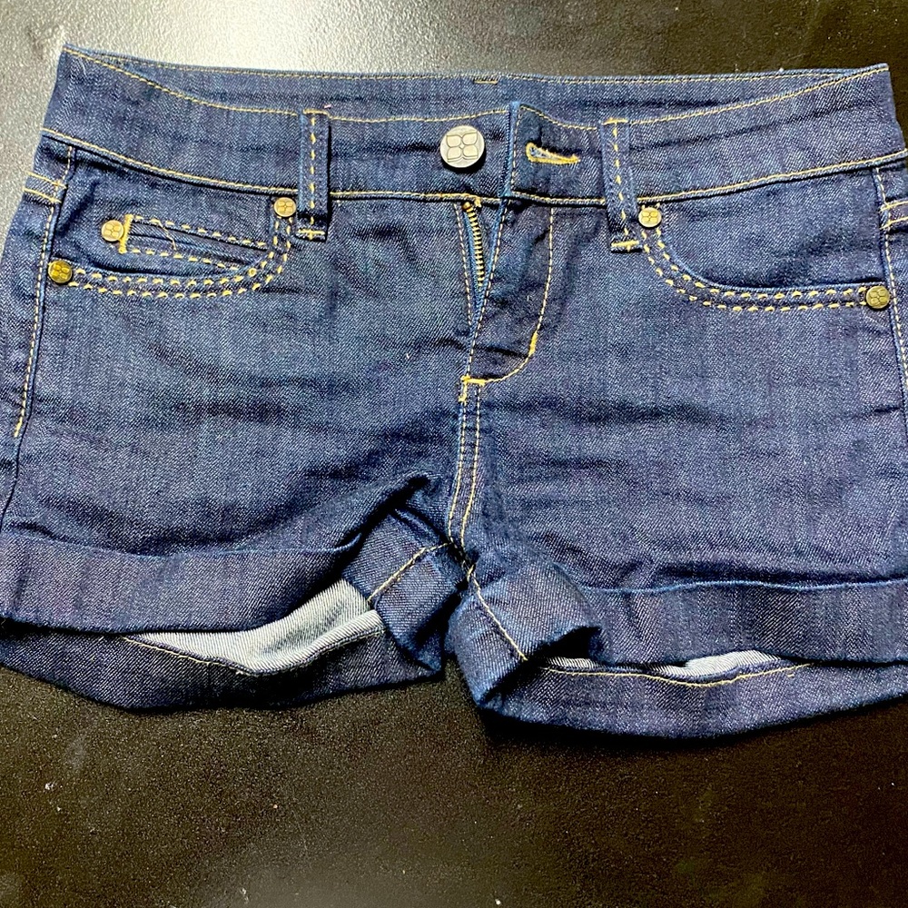 BCBG blue Jean denim shorts